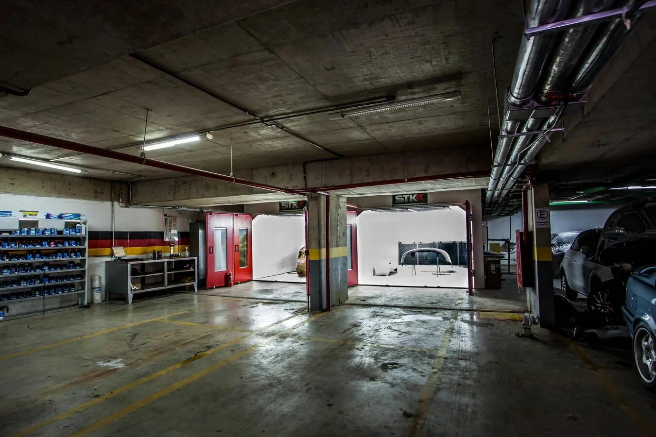 Espaço interno e área de trabalho da Auto German